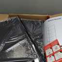 SONGMICS Dresser for Bedroom, Chest of Drawers, Steel, MDF, 4 NonWoven Fabric Drawers, Storage Organizer Unit, Closet, Entryway, Ink Black and Ebony Black ULGS314B01S