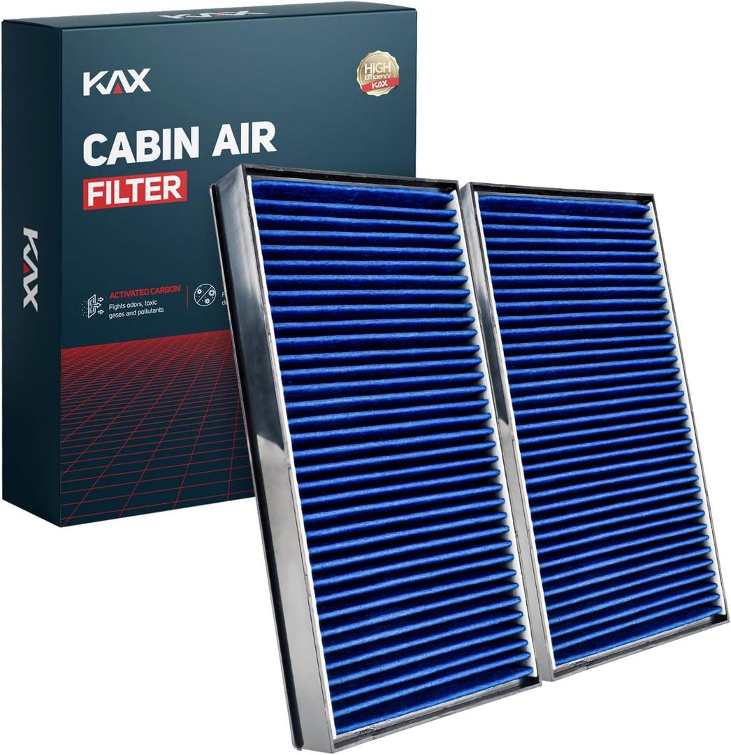 KAX Cabin Air Filter, CF10936 Replacement for BMW X5 2007 2008 2009 2010 2011 2012 2013 2014 2015 2016 2017 2018 2019, X6 2008-2019, w/Activated Carbon Passenger Compartment Air Filter