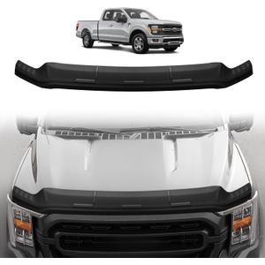 TripleAliners Hood Deflector Protector Compatible with 2021-2024 2025 Ford F150 F-150 Accessories Hood Protector TPE Bug Deflector Shield Replacement(Not Fit Tremor/Raptor, 2024+Platinum/King Ranch)
