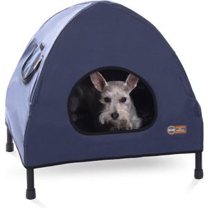 K&H Pet Products Original Pet Cot House Navy Blue Small 22 X 17 X 22 Inches