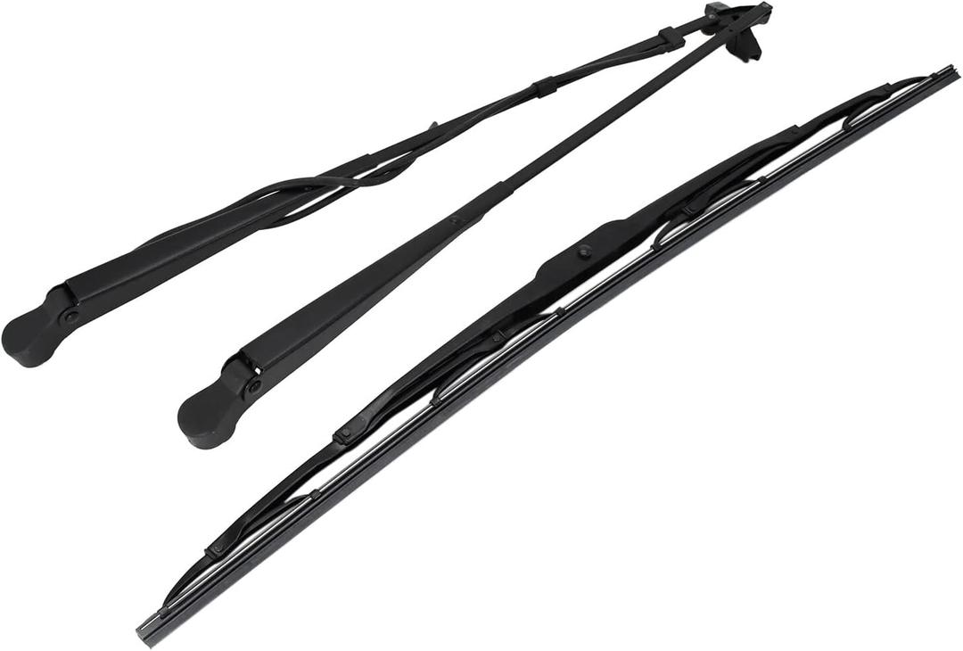Wiper Arm 47778552 Wiper Blade Kit 47405956 Compatible with Case Skid Steer Loader SV185 SV250 SV280 SR130 SR150 SR160 SR175 SR240 SR250 SR270 Compact Track Loader TR270 TR310 TR320 TR340
