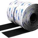 Hook and Loop Tape 2in x 10ft,Slef Adhesive Interlocking Strip, Mounting Tape Heavy Duty Adhesion, Picture Hanging Strips Fastener, Double Sided Carpet & Rug Fixation