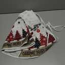 AVOIN colorlife Merry Christmas Christmas Tree Skirt 36 Inch, Christmas Ornaments Snowflake Winter Holiday Tree Mat Decoration