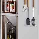 3 Tier Seasoning Condiments Spice Rack with Drawer, Slim Bathroom Toilet Storage Cabinet Pull-Out Kitchen Countertop Organizer Kitchen Food Storage Container for Small Spaces Bathroom, Kitchens (Brown)