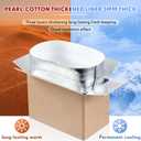Nuanchu 50 Pcs Insulated Shipping Box with Liner Bag, 9" x 5" x 6"
