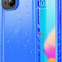 SPORTLINK Design for iPhone 14 Waterproof Case - Shockproof Dustproof Phone Case with Screen Protector for iPhone 14, Full Body Protective Case for iPhone 14 Cover 6.1'' Blue