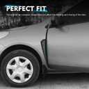 2 PCS Car Fender Side Vents, ABS Front Spoiler Sticker, Stylish Sporty Vehicle Side Wing Fender Modifications Decoration, Universal Car Exterior Accessories (Black)