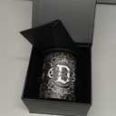 Personalized Clear Ice Cube Maker Gifts for Men, A-Z 2.5" Ice Ball Maker Mold Customized Gift, Unique Christmas Birthday Whiskey/Cocktail/Bourbon Gifts for Men Him Dad Husband Brother(D)