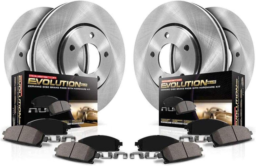 PowerStop Z17 Replacement Brake Pad & Rotor Kit Front & Rear KOE6495 Nissan Altima 2013-25 Ceramic Brake Pads + Disc Rotors, 1 Pack