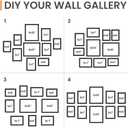 Upsimples 10 Pack Picture Frames Collage Wall Decor for Mounting or Tabletop Display, Photo Gallery Frame Set for Family, Multi Sizes Including 8x10, 5x7, 4x6, Black Gray Brown