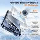 UNBREAKcable Shatterproof Tempered Glass Screen Protector for iPhone 15 Pro Max [3-Pack][Easy Installation Frame] [9H Hardness] [99.99% HD Clear] [Bubble Free] for Apple 6.7