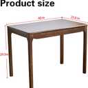 Solid Wood Desk with Drawers, Bookshelf (Walnut, 40 Inch)