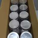 novelinks 16 oz Clear Plastic Jars with Lids, Refillable 16oz Mason Jars with Lids & Storage Containers for Kitchen & Household Use (20 Pack,Silver)