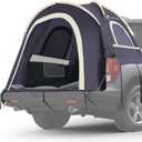 Pickup Truck Tent, Fit 5.5-6, 6.5ft Truck Bed, Waterproof PU3000 high Density Polyester Oxford, Windproof Pole and Insect-Prevention Double Layer Mesh Window & Door, Unique Rear Window Pipe