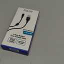 6 Foot Braided Nylon Micro Black Chrome USB Charge/Sync Cable