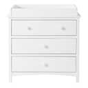 Oxford Baby Changing Topper for Castle Hill 3-Drawer Dresser, Barn White