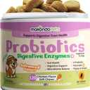 Dog Probiotics with Digestive Enzymes, Allergy Relief. 120 Soft Chews | 6 Probiotic Strains, Digestive Enzymes, Pumpkin & Papaya, Supports Gut Health & Gas Relief, Stool Support