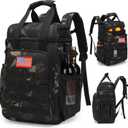 Tactical Backpack Cooler,Lunch Backpack for Men Adults Work with HandleSoft Cooler Backpack Insulated Waterproof Leak Proof (Black Camo)