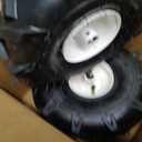 GICOOL 11x4.00-4" Tiller Tire and Wheel, 3/ 4" Axle Size, 3-1/ 8" Centered Hub, Compatible with Craftsman & Troy-Bilt Tiller Replacement