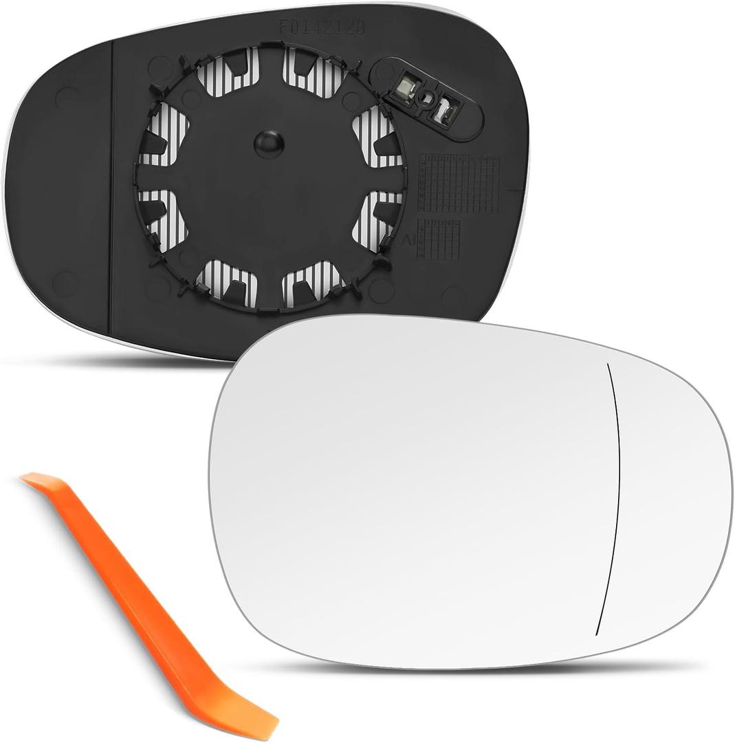 Compatible with BMW 125i 128i 135i 135is 320i 323i 325i 328i 335d 335i xDrive 335is Passenger Side Mirror, 2009 2010 2011 2012 2013 - Right Side Mirrors Replacement Glass, Power Heated