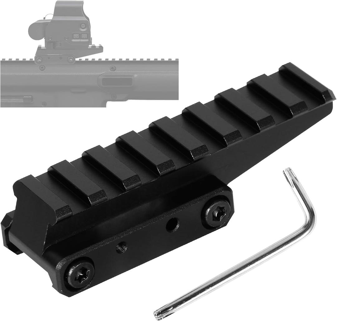 Aikertec Optic Riser Mount Picatinny Absolute Riser Rail Fast Riser Red Dot Riser for Red Dot Sight Scope Optics