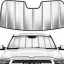 Custom Fit Windshield Sun Shade for Dodge Ram 1500 2010-2018, Foldable 3-Layer High Reflective Silver Sunshade, Blocks UV Rays & Reduces Cabin Heat
