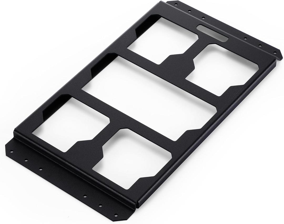 Mounting Plate Compatible with Milwaukee/Packout Toolbox Aluminum Steel Mounting Base Storage Toolbox on Wall or Floor(Half Plate)