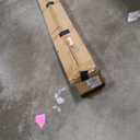 DIYHD 60X80in Grey PVC Folding Accordion Door for Interior, Includes Mounting Hardware, Handle & Latch, Close on Middle (Dark Gray)