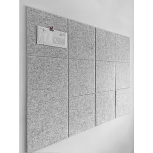 Large Cork Board Alternative - 47"x35" 12 Pack Felt Wall Tiles with Safe Removable Adhesive Tabs, Cork Wall Tiles Cork Board for Home Office Pin Board Tack Board 48 x 36 - Marble