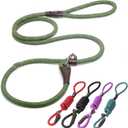 Fida Durable Slip Lead Dog Leash Bulk Pack of 5, Heavy Duty 1/2" x 6 FT Comfortable Strong Rope Slip Lead for Large, Medium & Small Dogs No Pulling Pet Training Leash with Highly Reflective (Mixed)