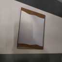 1x30x40 Accent Mirror Wood and Metal Finish