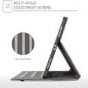 for iPad (A16) Case 11th Generation 2025, iPad 10th Generation Case Kids Men Women Shockproof with Pencil Holder, Multi-Angle Adjustable Stand View Pocket/Hand Strap/Auto Wake Sleep Patchwork Floral