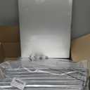 10 Pack 13.4 x 18.8 Inch Half Sheet Rectangle Cake Drum Board 1/2 Inch Thick Rectangular Cake Board Greaseproof Foil Corrugated Base for Desserts Display, Silver