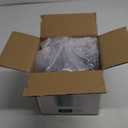 FOCUSLINE 100 Count Clear Plastic Plates 7 Inch, Disposable Salad Dessert Plates Heavy Duty- Premium Clear Hard Plastic for Weddings, Parties and Events