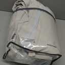 70 Inch Extra Wide Blackout Curtain 96 Inches Long for Living Room Pinch Pleated Natural Linen Cream Beige Thermal Drapes Back Tab Room Darkening 100% Blackout for Bedroom Large Window 70x96 1 Panel