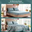 Bed Sheet Holders for Corners - Snap-Lock Sheet Lock for Fitted Sheets, Sheet Holders Keep Sheets Firm & Tight - Durable ABS Mattress Sheet Holder, Easy No-Lift Install, Fits 3"+ Mattresses (Set of 4)