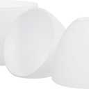 Aspen Creative 23649-73-3 Frosted Glass Shade with White Paint, 1-5/8" Fitter Size, 5-7/8" Diameter x 4-3/4" Height, 3 Pack