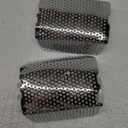 Americruise Motorcycle 1 Pair Chrome Front Caliper Brake Screen Inserted Covers Caliper Guards for Harley Touring, Road King, Electra Street Glide FLHT, FLHX & V-Road Models.