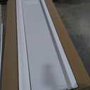 72 Inch Long Floating Shelves for Wall Set of 2, 12"D Wood Grain Bathroom Shelves with Invisible Brackets, Easy Install Engineered Wood Storage Shelves for Kitchen, Living Room, Bedroom, White Finish