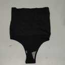 Tummy Control Shapewear Thong for Women High Waisted Slimming Underwear Seamless Body Shaper Panties Girdle (C# Black-3,M）