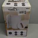 SAMEAT Heated Towel Warmers for Bathroom - Large Towel Warmer Bucket, Wood Handle, Auto Shut Off, Fits Up to Two 40"X70" Oversized Towels, Best Ideals