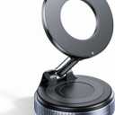 REOKILY 2026 Upgraded Vacuum Magnetic Car Phone Holder 360 Reinforced 96LBS Ultra Suction Cup Phone Mount for MagSafe Cell Phone Holders for Your Car/Gym/Mirror Mount for iPhone & Android (Black)