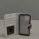 FUNMIKO for iPhone 13 Mini Case Wallet,Detachable Flip Folio Leather Cover,RFID Blocking 4 Card Slots Holder,Magnetic Kickstand,Protective Phone Shell for Women Girls 5.4",Teal Purple Marble