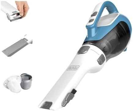 BLACK+DECKER dustbuster AdvancedClean Handheld Vacuum Cordless, Compact Home and Car Vacuum with Crevice Tool ,Rotating Nozzle and Charging Station, Large Dust Bowl (CHV1410L)