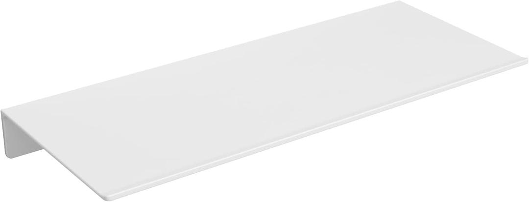 Danpoo White Floating Shelf for Wall Storage, Metal Wall Shelf for Living Room/Bathroom/Kitchen/Bedroom, 12 Small Display Shelf for Collectibles