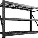 Bepatio 7050LBS Garage Shelving Heavy Duty 67.6''W Storage Shelves Metal Shelving Unit, 3 Tire Shelf, Adjustable Industrial Shelving for Warehouse Commercial Storage Rack,67.6''Wx23.7''Dx66''H