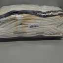 Extra Wide Linen Pinch Pleated Curtains 84 Inches Long 100 Inch Wide Patio Sliding Door Curtains Light Filtering Semi Sheer Pinch Pleat Drapes Cream Ivory Boho 100 x 84 Drapes for Living Dining Room (Natural)