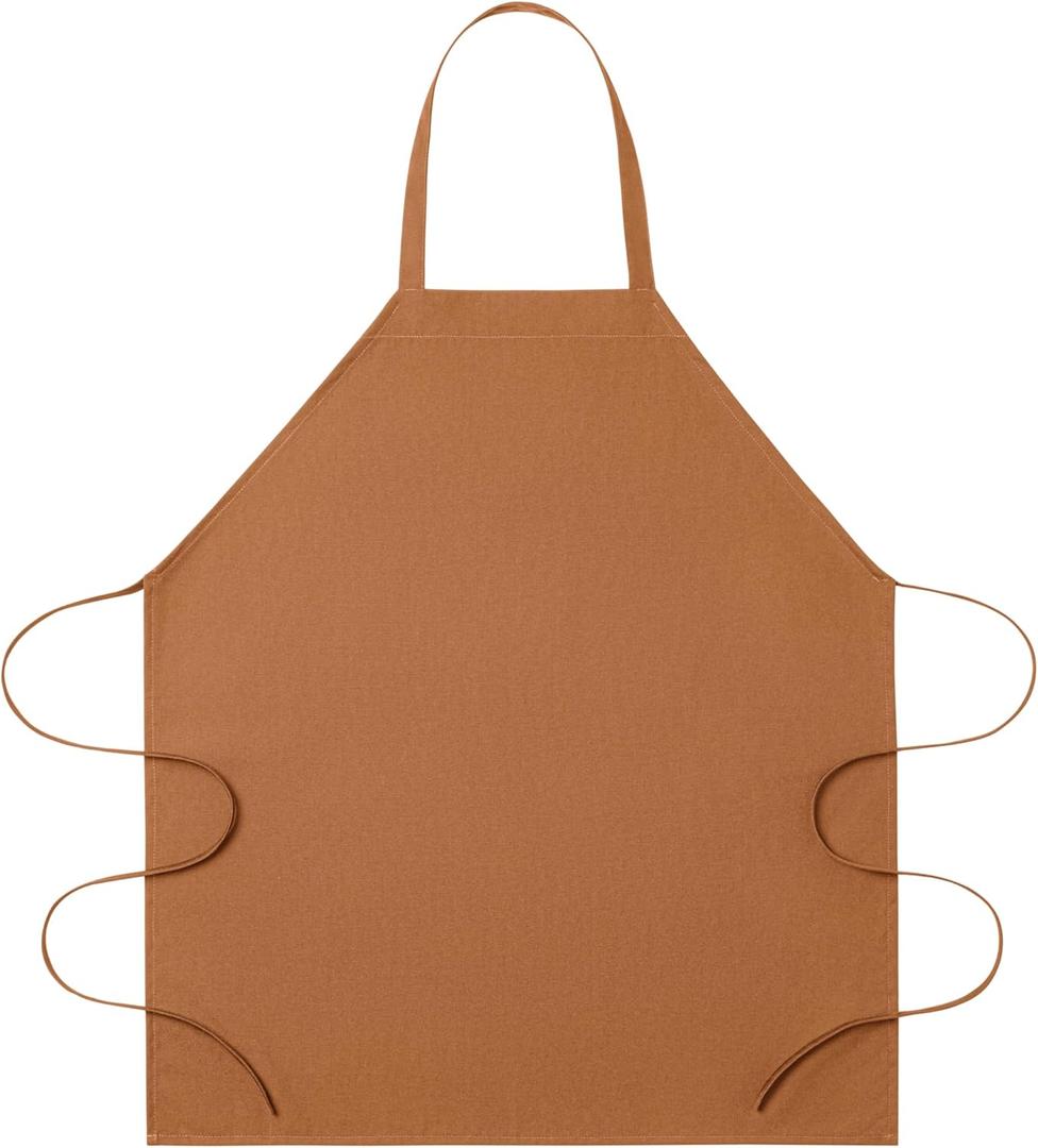 Sheenfon Classic Full-Length Bib Apron – Durable & Easy-Care Chef Apron for Kitchen, Restaurant & Café (Peacon) One Size