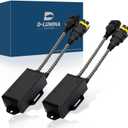 D-Lumina H8 H9 H11 LED Canbus Decoder Anti Flicker Harness, Resistor Decoders Error Free, Adapter Warning Canceller Capacitor, Pack of 2