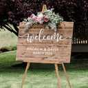 VISWIN Upgraded 63" Wooden Easel Stand for Sign, Tripod Easel for Wedding Sign Stand, Welcome Board, Poster, Picture, Canvas Art Easel Floor with Tray for Display & Painting - Natural (1 PCS, Natural)